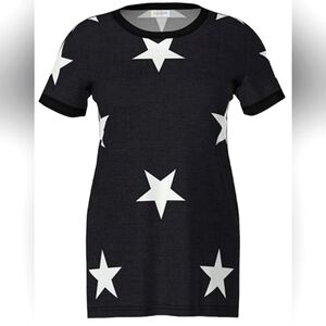 Navy blue tee with white Stars